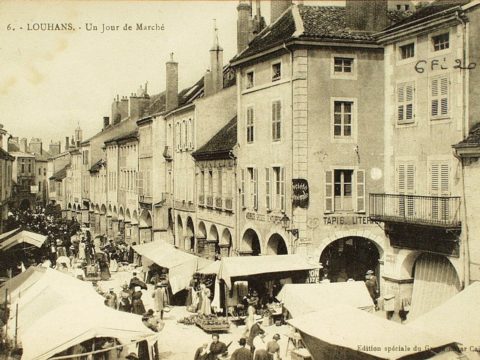 Marché de Louhans, Source : AD71, 6FI 2091